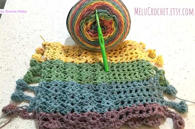 Melu Crochet: Summer Bobble Pom Pom Poncho – Melu Crochet