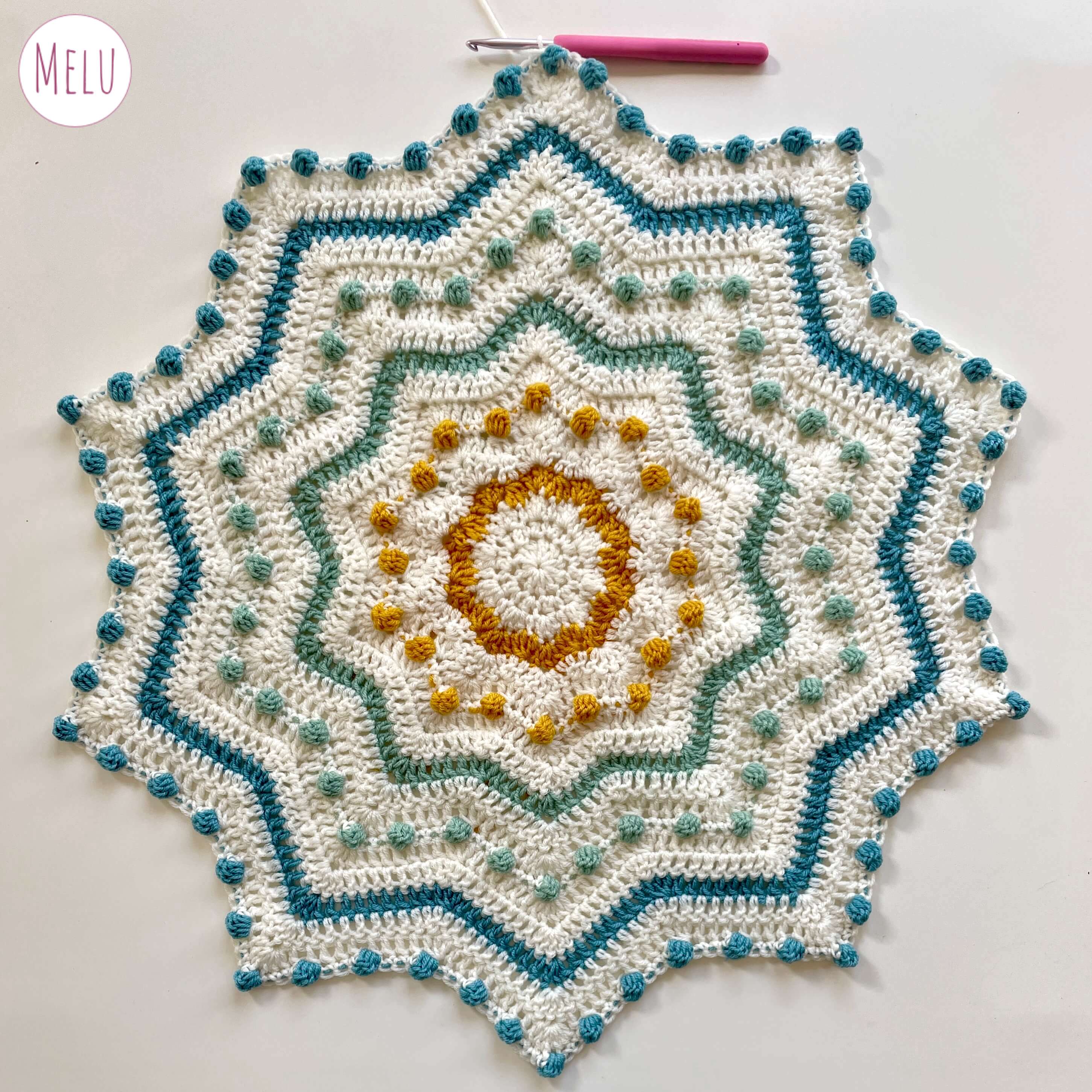 Candy Dot Star Blanket by Melu Crochet – Melu Crochet