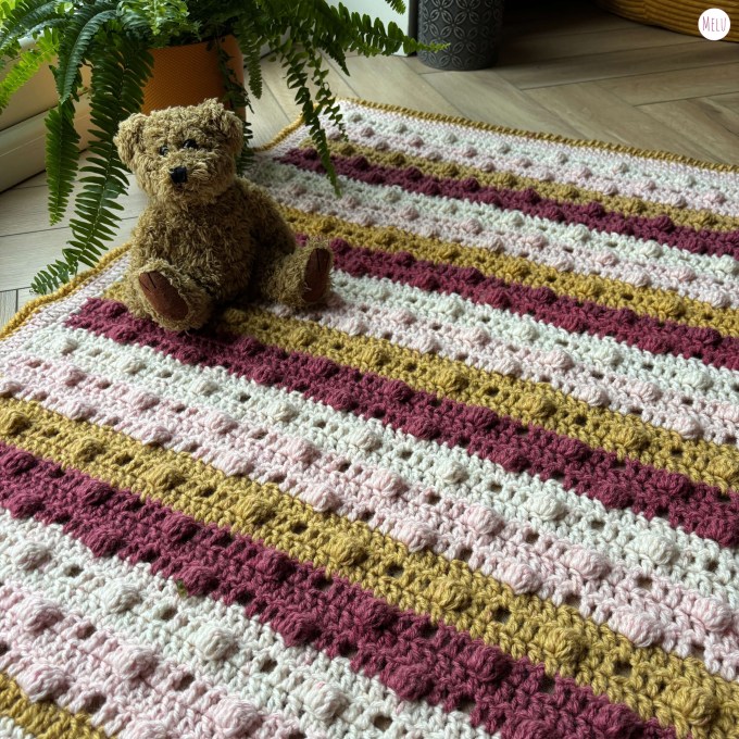 Dotty about Bobbles! Aran&nbsp;Blanket