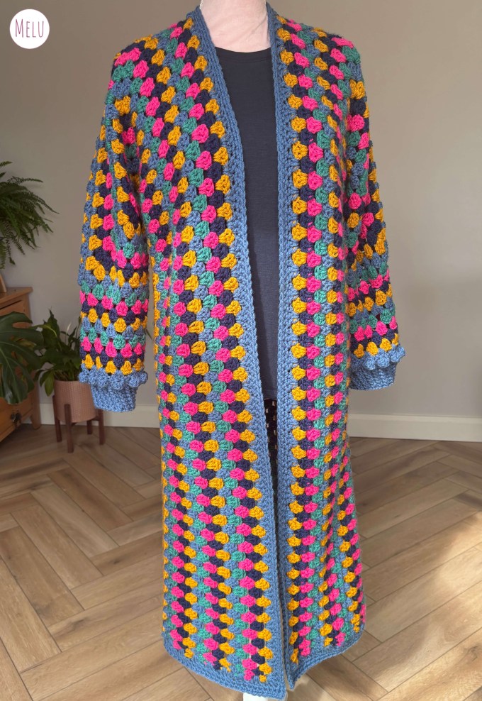 New Tester Call! Granny Stripes Flexi Hexi Longline Cardigan by Melu&nbsp;Crochet