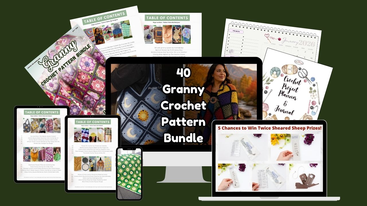 The Granny Crochet Pattern Bundle Is Here – And My Granny Flexi